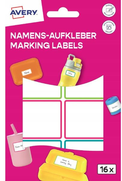 Naklejki do oznaczania 46x33 16szt NAME16C Avery